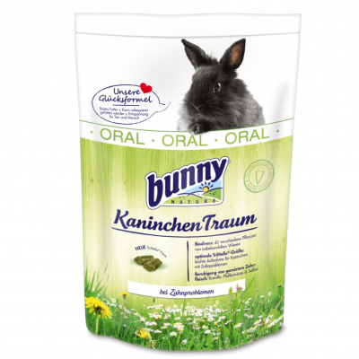 Храна за декоративни зайчета с дентални проблеми, след 6-ия месец Bunny ORAL, три разфасовки