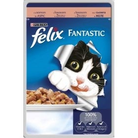 "FELIX Fantastic" - Пауч в желе за котки с различни вкусове