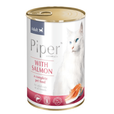 Консерва за котки и малки котенца PIPER, 400 гр - БЕЗ зърно - два вкуса