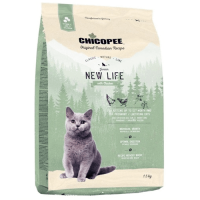 Храна за малки котки до 12 месеца Chicopee Classic Nature Line Kitten - 1,50кг; 15,00кг