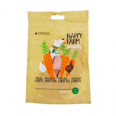 Лакомство за куче Croci HAPPY FARM, пиле и моркови, 80гр