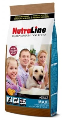 "Nutraline Dog MAXI ADULT" - Храна за възрастни кучета от големи породи