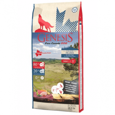 Храна за капризни израснали кучета Genesis Pure Canada Grand Prairie Exotic,С  прясно биволско, пъдпъдъци и пиле, три разфасовки