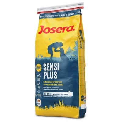Josera SensiPlus - храна за израснали кучета с патешко и ориз и без зърнени култури - 15кг