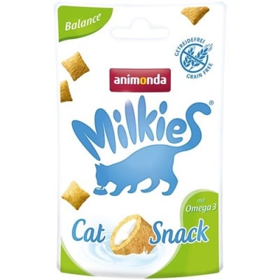 Хрупкаво лакомство за котки с пълнеж Milkies, 30 гр от Animonda, Германия