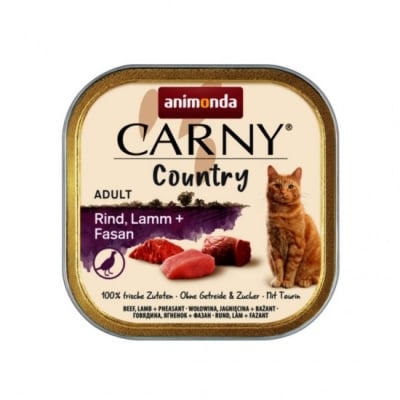 Animonda Carny Country Adult, Пастет за котки, С говеждо, агне и фазан, 100гр
