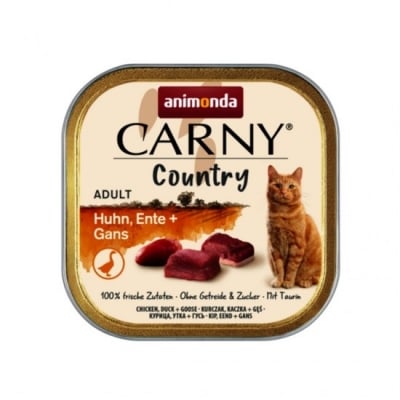 Animonda Carny Country Adult, Пастет за котки, С пиле, патица и гъска, 100гр