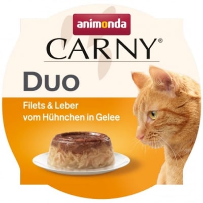 Animonda Carny Duo, Лакомство за котки, С пилешки дроб и филе, 70гр