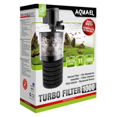 Aquael, Turbo filter 1000, вътрешен филтър за аквариум, 1000 л.ч., 11W, за аквариуми от 150 до 250л