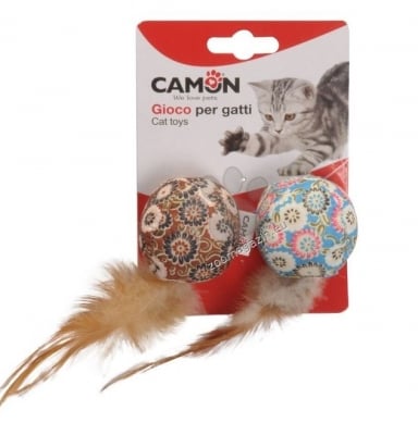 Camon, Играчка за коте, Забавни топчета с пера