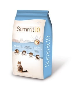 "Summit10 Light and sterilised cats" - Супер премиум храна за кастрирани котки и котки с наднормено тегло