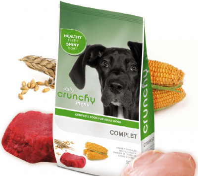 "Crunchy Dog Menu Complet" -  Храна за кучета с по-висока физическа активност