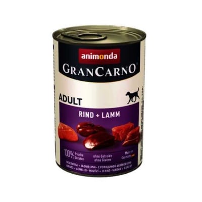 GranCarno, консерва за куче, говеждо и агне
