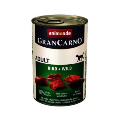 GranCarno, консерва за куче, говеждо и дивеч