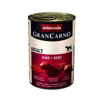 GranCarno, консерва за куче, говеждо и сърца