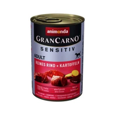 GranCarno, Sensitiv, консерва за куче, за чувствителен стомах, говеждо и картофи