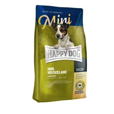 Happy Dog Mini New Zealand, Храна за кучета от дребни породи, С агнешко месо и зелени миди