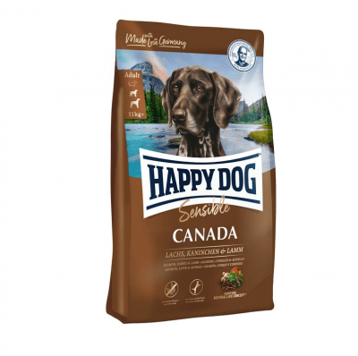 Happy Dog Sensible Canada, Храна за чувствителни млади кучета и за активни възрастни кучета
