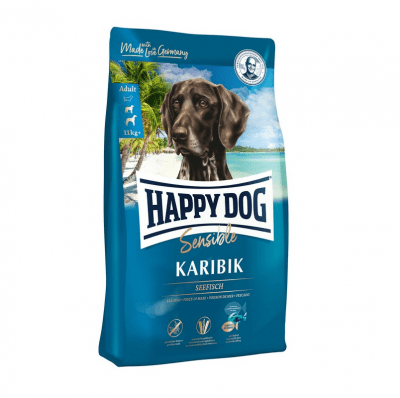 Happy Dog Sensible Karibik, Храна за кучета с морска риба, картофи и банани