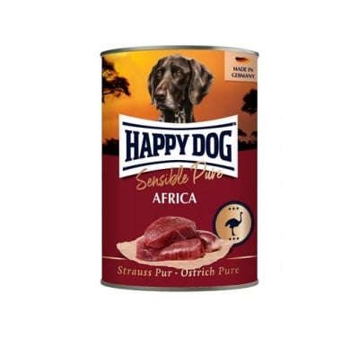 Happy Dog Sensible Pure Africa, Храна за куче, със 100%  месо от щраус