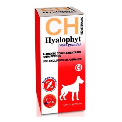 HYALOPHYT MSM, Хранителна добавка за кучета от едри породи със ставни промблеми, 100таб.