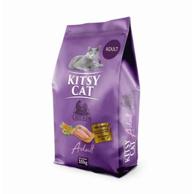 KITSY CAT Adult Chicken, Храна за котки, С пилешко, 10 кг