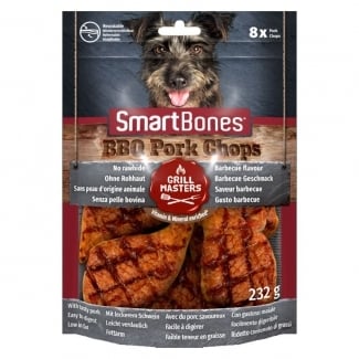 Лакомства за куче Smartbones, Grill, свински пържоли, 232гр