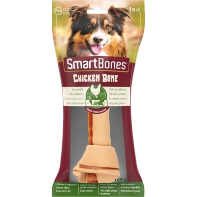 Лакомства за куче Smartbones, пилешко, за едри породи, 109гр