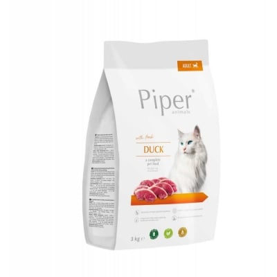 Piper Cat Duck, храна за котки. с патешко месо, 3.00кг