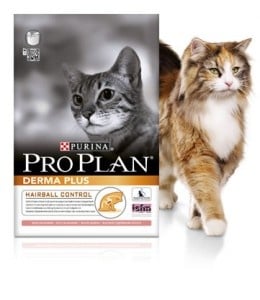 "Derma Plus" - Храна за котки над 1 година със сьомга за красива козина 