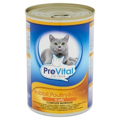 PreVital, Храна за коте, Хапки с пилешко месо в сос, 415гр