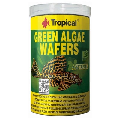TROPICAL, Green Algae Wafers, храна за дънни рибки, със спирулина