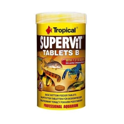 TROPICAL Supervit Tablets B, храна за скариди, сомчета и други дънни рибки, 250мл - 150гр