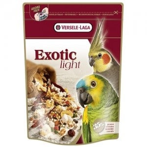 "Exotic Light" - Храна за големи и средни папагали с пуканки и зърна