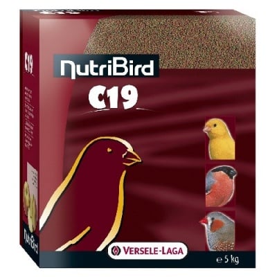 Versele-Laga NutriBird C19 breeding /пълноценна екструдирана храна за канари и финки/-5кг