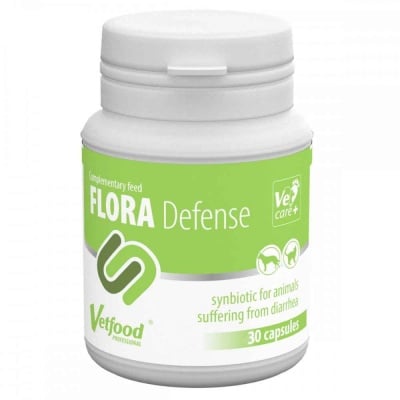 Vetfood, Flora Defence, синбиотик и пребиотик, 30 капсули