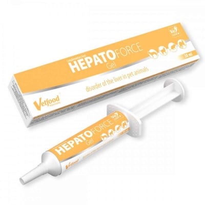 Vetfood, Hepato Force Gel, подпомага черния дроб, 30 мл