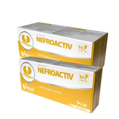 Vetfood, Nefroactiv, спомага бъбречната функция, 60 капсули