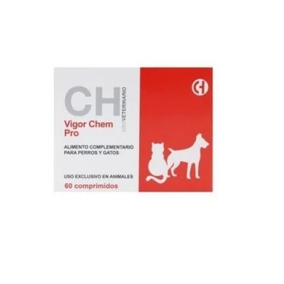 Vigor Chem Pro, хранителна добавка за кучета и котки за стимулиране на апетита, 60 таблетки