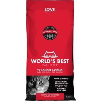World Best Cat Litter, Multicat котешка тоалетна, биоразградима, натурална