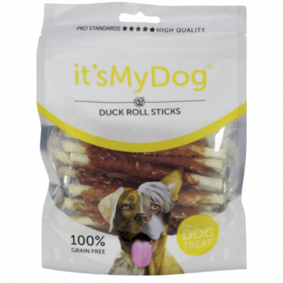 It`s My Dog лакомство за кучета, солети от кожа с патешко месо, 80 г