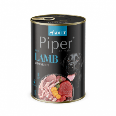 Piper Adult Dog храна за кучета с агнешко, морков и розмарин, 400 г