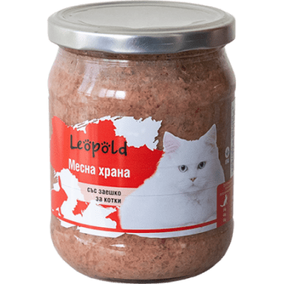 Leopold Cat храна за котки със заешко месо, буркан, 6х460 г