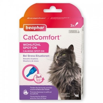 Успокояващи капки с феромони за котки Beaphar CatComfort Calming Spot On