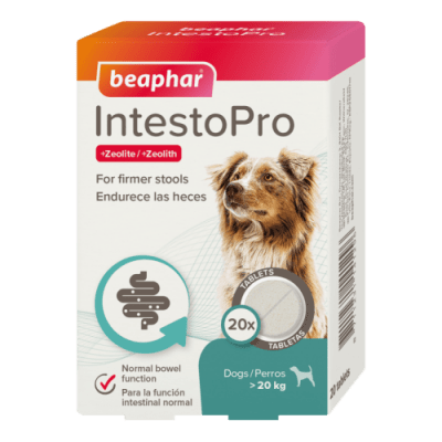 Beaphar IntestoPro таблетки за кучета над 20 кг за подобряване на чревната микрофлора, 20 бр