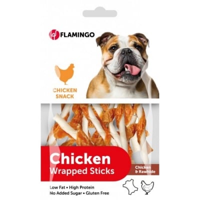 Лакомство за куче Chick'n Snack - солети обвити с пилешко месо от Karlie, 65гр