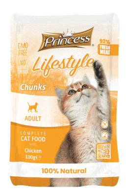 LIFESTYLE POUCHES - Храна за котки хапки с пилешко месо.   22+2 Стек!