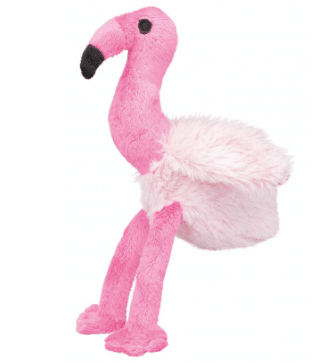 Играчка за куче плюшено фламинго със звук - 35см