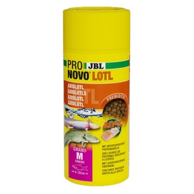 JBL PRONOVO LOTL GRANO M 250ml  - Основна гранулирана  храна за  аксолоти от 8-20 cm