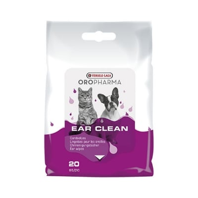 OROPH.EAR CLEAN CAT&DOG 20 БР. - напоени с лосион кърпички за почистване на ушите на кучето и котето
